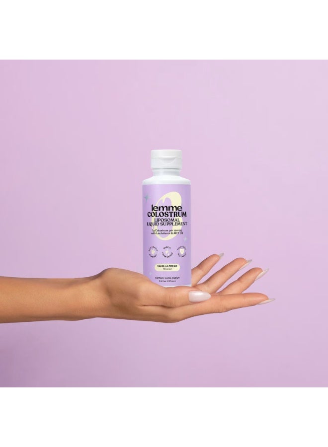 Lemme Colostrum, Liposomal Liquid Supplement, Vanilla Creme, 7.6 fl oz (225 ml) - Image 3
