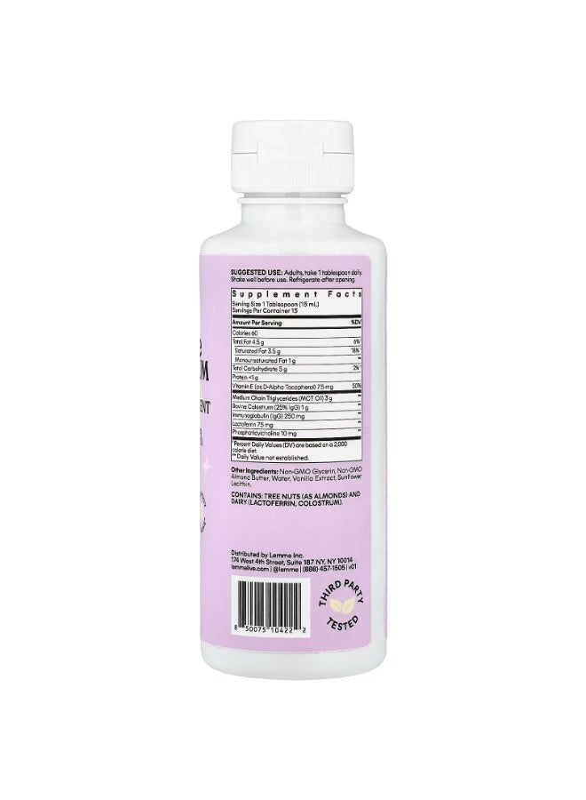 Lemme Colostrum, Liposomal Liquid Supplement, Vanilla Creme, 7.6 fl oz (225 ml) - Image 2