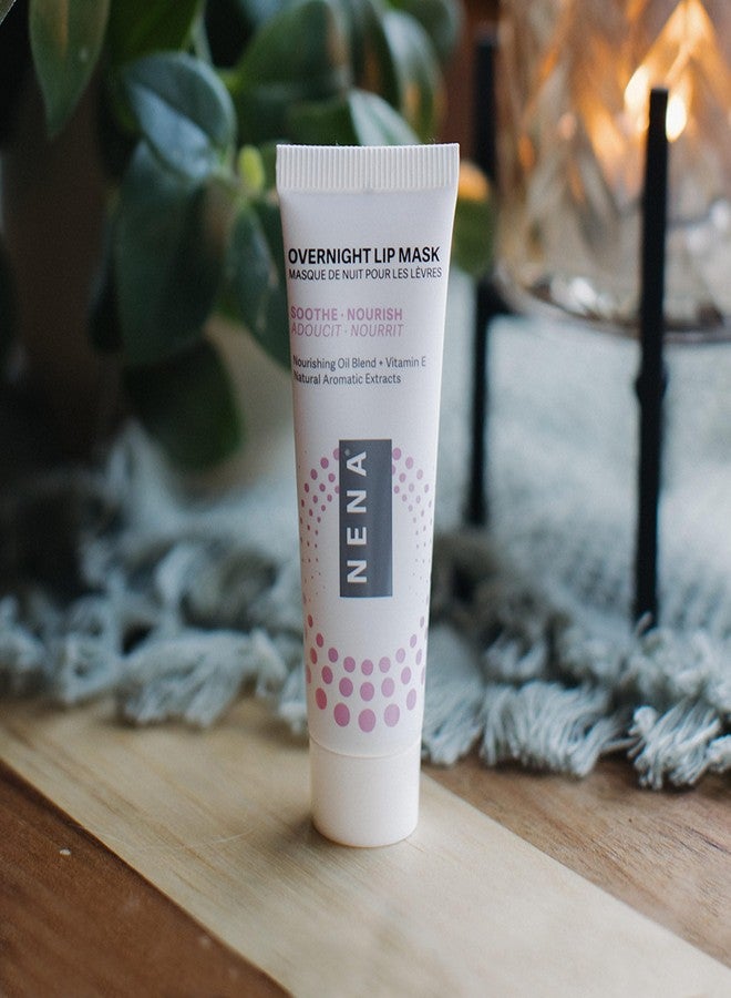 NENA Skincare Overnight Lip Mask - Lip Mask for Women - Deeply Hydrates with Natural Minerals, Nourishing Oils and Butters - Non-Sticky - 0.5 oz. - Image 2