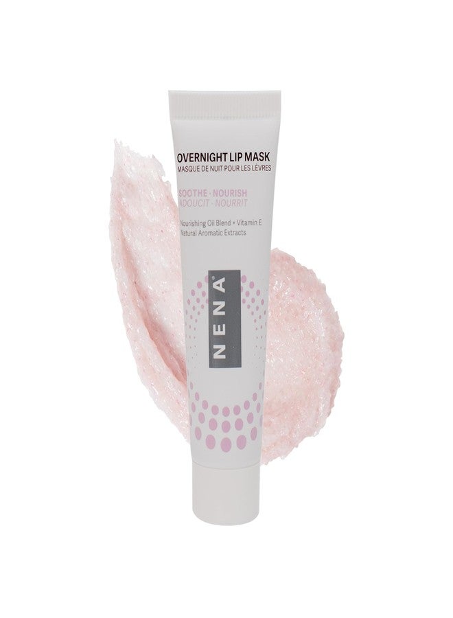 NENA Skincare Overnight Lip Mask - Lip Mask for Women - Deeply Hydrates with Natural Minerals, Nourishing Oils and Butters - Non-Sticky - 0.5 oz. - Image 1