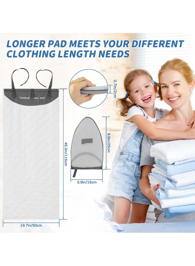 Over The Door Vertical Steam Board Press Pad, Helps Protect Surfaces While Garment Steaming, Heat Resistant Clothing Care Steam Pad for Handheld Steamer - Image 2
