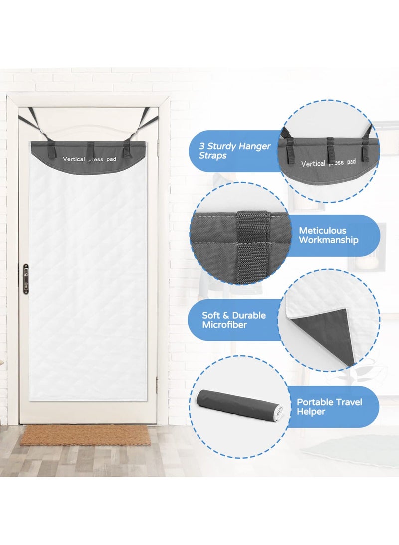 Over The Door Vertical Steam Board Press Pad, Helps Protect Surfaces While Garment Steaming, Heat Resistant Clothing Care Steam Pad for Handheld Steamer - Image 3