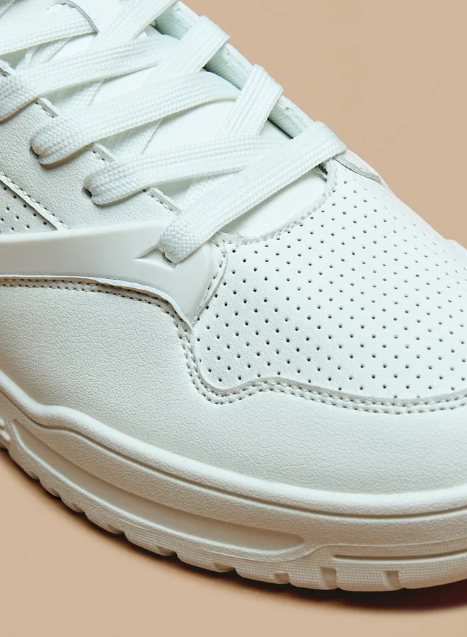 Lee Cooper Women's Montone High Cut Sneakers with Lace-Up Closure
