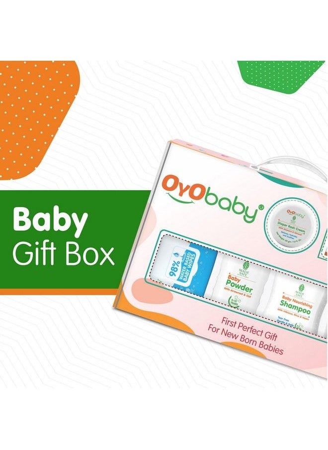 OYO BABY Baby Care Gift Set: Soap Powder Rash Cream Moisturizer Wipes & Shampoo For Gentle And Nourishing Care  - Image 3