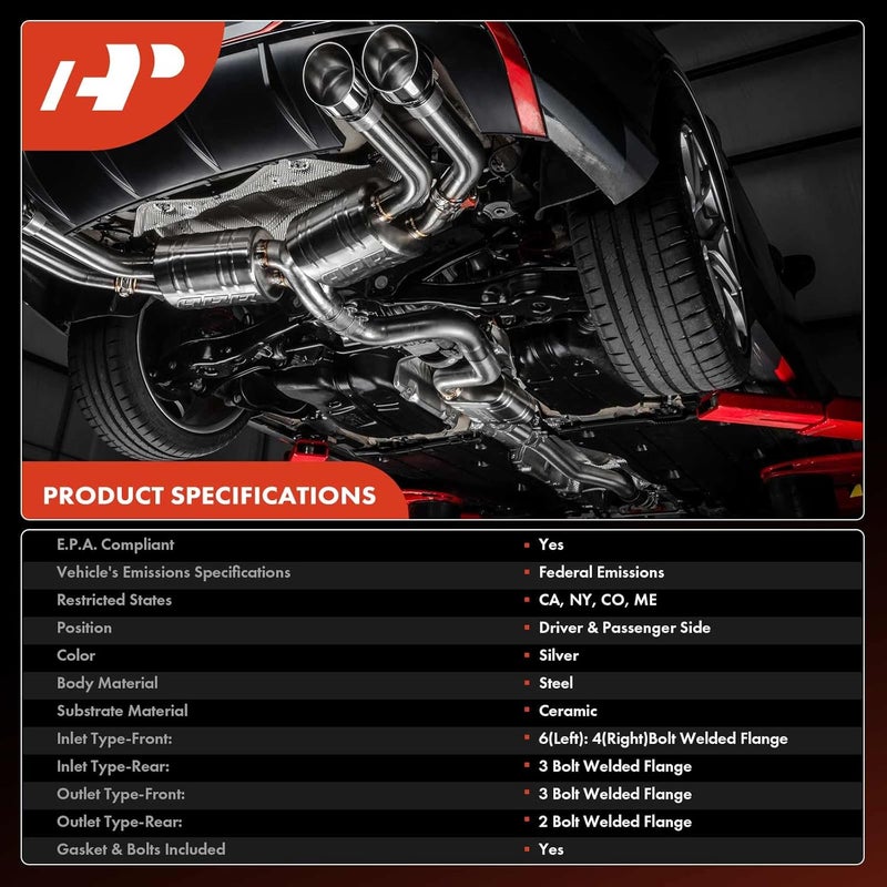 A-Premium 3-PC Catalytic Converter Kit for Nissan Altima - Image 3
