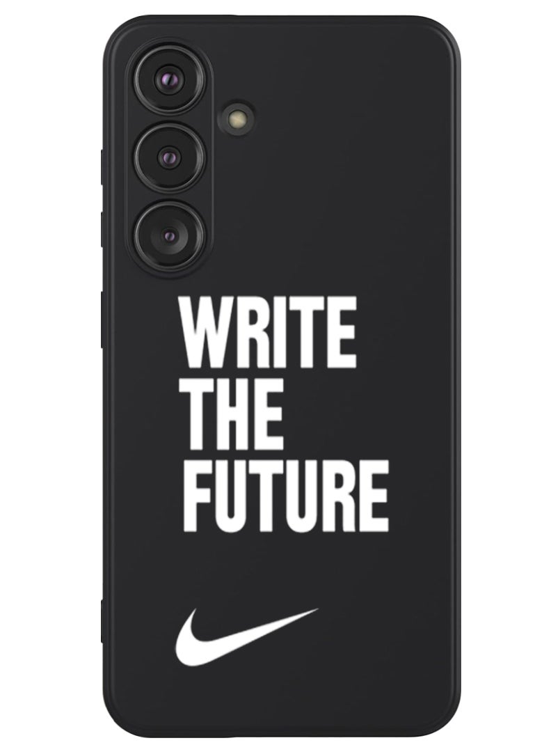 Theodor Protective Slim Fit Case Liquid Silicone Cover with Full Body Protection Anti-Scratch Shockproof Case For Samsung Galaxy S24 Plus (Black) - write-the-future - Image 1