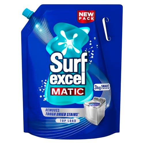 Surf Excel Matic Top Load Liquid Detergent 3kg Refill ||Specially Designed To Remove Tough Dried Stains, 1st time In Washing Machine - Image 1