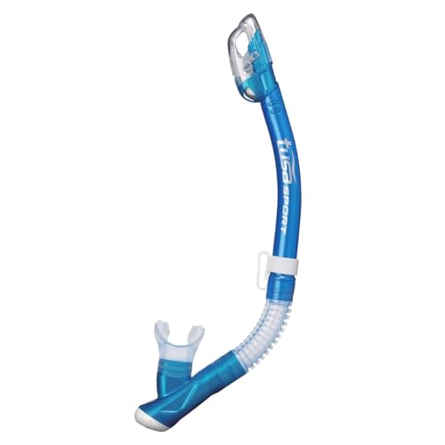 TUSA Sport Adult Imprex 3D Purge Mask and Dry Snorkel Combo, Fishtail Blue (w/Reusable Bag), UC-3325P-FB - Image 3
