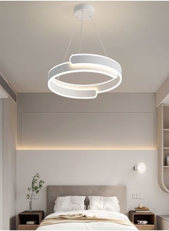 fashionhome Modern LED Acrylic Pendant Light Luster LED Rings Chandeliers Dining Table Suspension Luminaire Metal Living Room Bedroom Office Hanging Lamp Décor  - Image 4