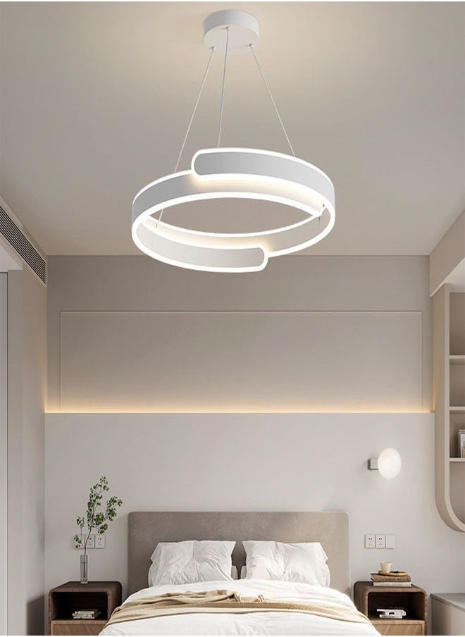 fashionhome Modern LED Acrylic Pendant Light Luster LED Rings Chandeliers Dining Table Suspension Luminaire Metal Living Room Bedroom Office Hanging Lamp Décor  - Image 4