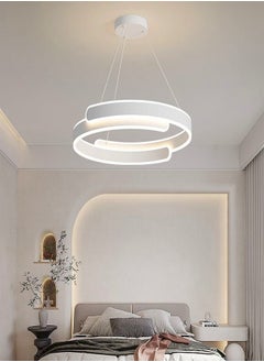 fashionhome Modern LED Acrylic Pendant Light Luster LED Rings Chandeliers Dining Table Suspension Luminaire Metal Living Room Bedroom Office Hanging Lamp Décor  - Image 1