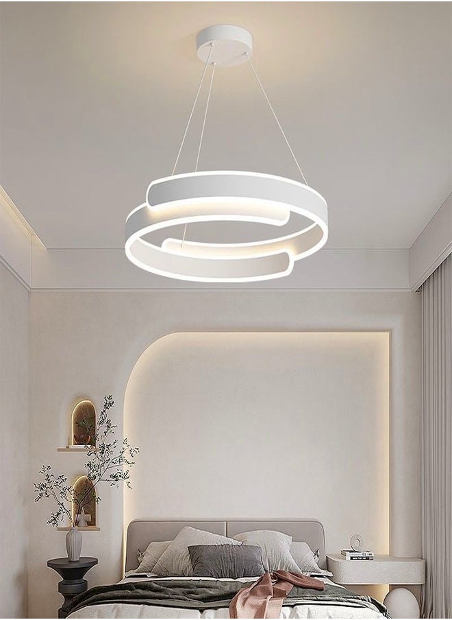 fashionhome Modern LED Acrylic Pendant Light Luster LED Rings Chandeliers Dining Table Suspension Luminaire Metal Living Room Bedroom Office Hanging Lamp Décor  - Image 1