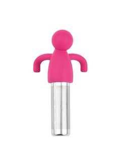 New Human-Shaped Tea Infuser Stainless Rose Red (fine hole)
