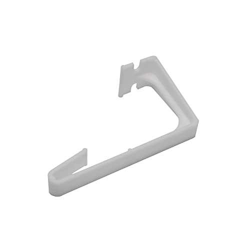 RV Designer A285, Side Curtain Hold Down, Plastic, 2 Per Pack, Window Covering Hardware,White - Image 1