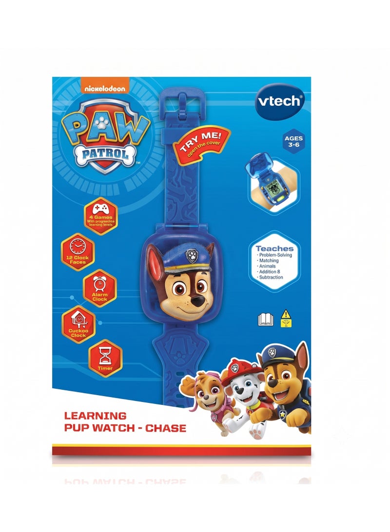 vtech Paw Patrol Learning Watches, Chase, Fun Interactive Toy With Digital Watch Functions, Educational Toy - Image 1