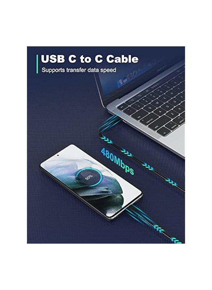 IBERLS - 25W Charger Type C Fast for Samsung Galaxy S24, S23, S22, S22 Ultra, S22+, S21, S20, A15, A25, A35, A55 5G, A05, A54, A53, A34, A32 TAB,USB C Super Fast Charger Adapter with 1.5m USB C Charging Cable - Image 1