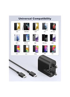 IBERLS 25W Charger Type C Fast for Samsung Galaxy S24, S23, S22, S22 Ultra, S22+, S21, S20, A15, A25, A35, A55 5G, A05, A54, A53, A34, A32 TAB,USB C Super Fast Charger Adapter with 1.5m USB C Charging Cable  - Image 5