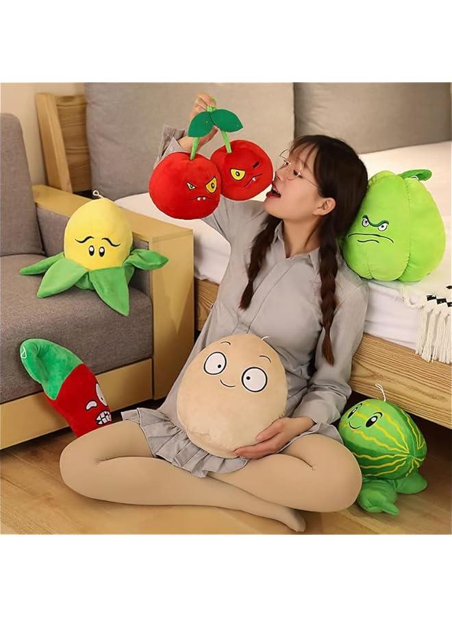 Blover PVZ Plush Figures Set - Zombie Plant Plush Toy, 50pcs Stickers Included