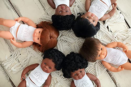Miniland Doll 15'' African Girl (Polybag) - Made in Spain, Anatomically Correct, Quality, Inclusion - Image 4