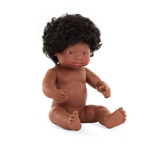 Miniland Doll 15'' African Girl (Polybag) - Made in Spain, Anatomically Correct, Quality, Inclusion - Image 2