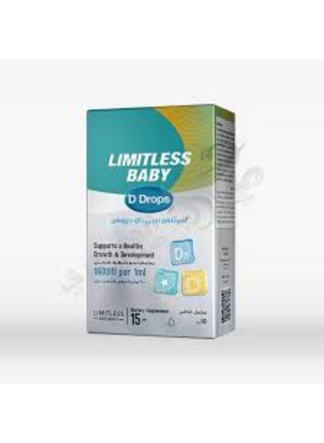 LIMITLESS Baby D Drops 1600 IU Per 1ml 15 ml