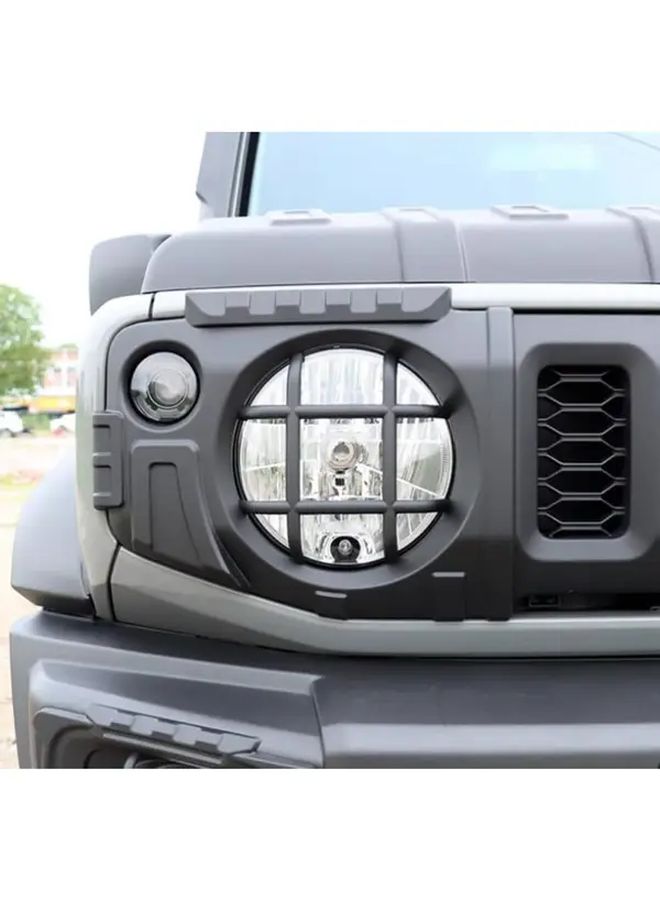 Matt Black ABS 2pc Headlight Protection Trim Cover for Suzuki Jimny 5 Door 2023 2024 - Image 2