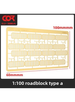 MG Gundam Scene Model Sand Table Scene Platform Building Landscape 1:100 Modern Highway Road Railing Barricade-Color:CJ3016A