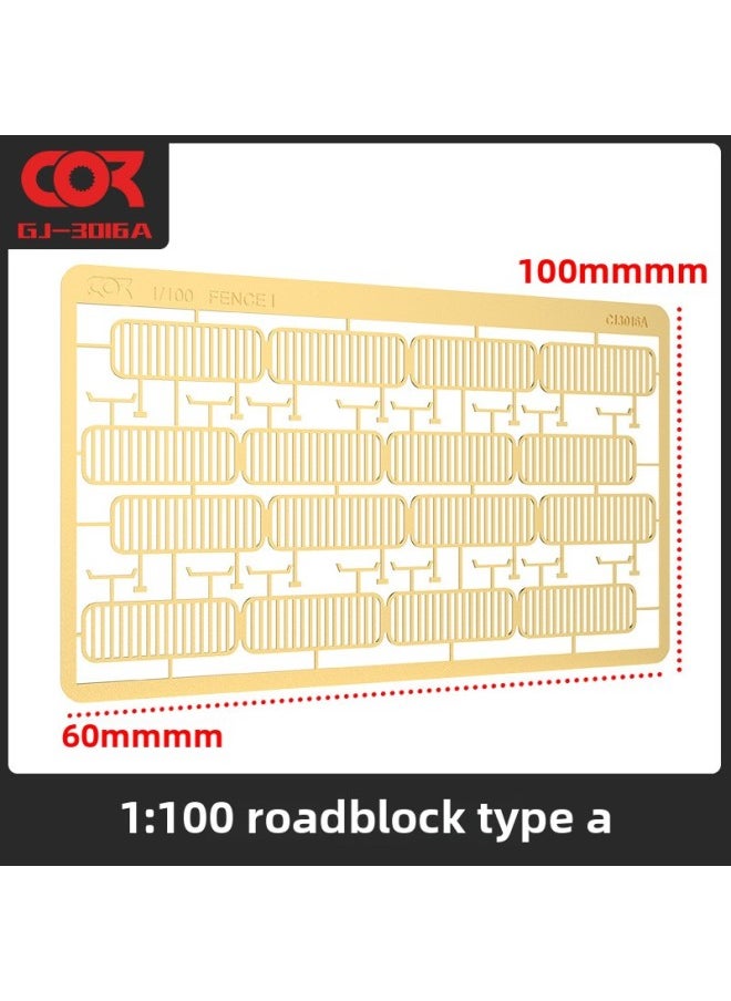 Generic - MG Gundam Scene Model Sand Table Scene Platform Building Landscape 1:100 Modern Highway Road Railing Barricade-Color:CJ3016A - Image 1