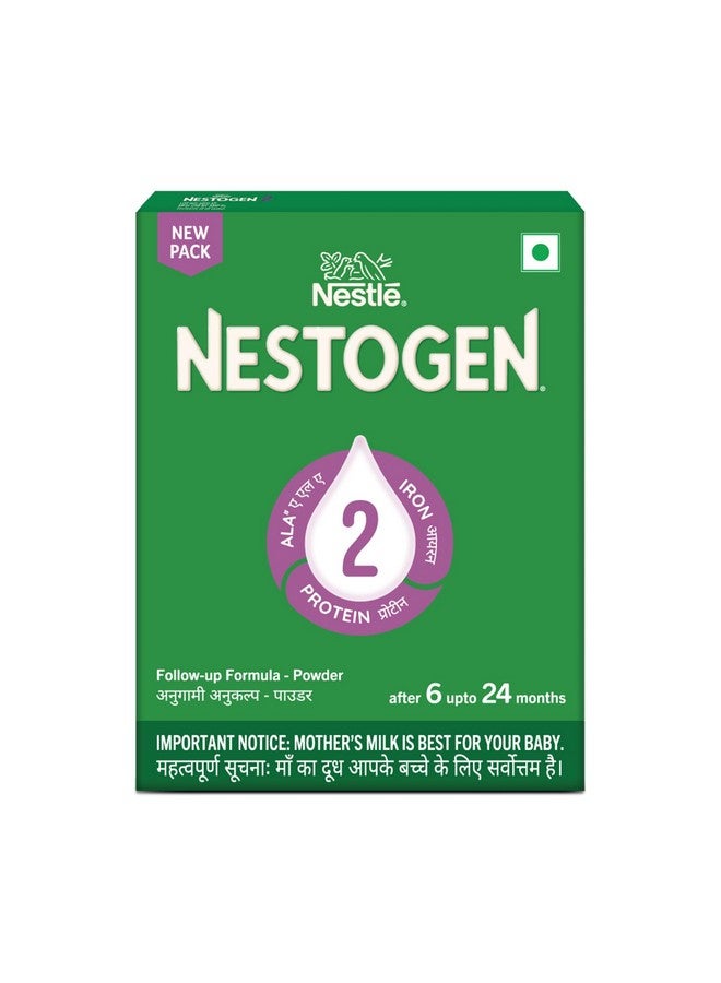 Nestogen نستوجين 2 تركيبة متابعة للأطفال من 6 أشهر فما فوق، كالسيوم وفوسفور، علبة 400 جرام - Image 1