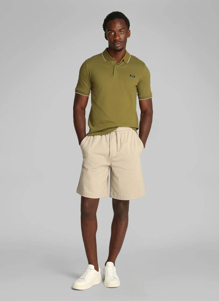 CALVIN KLEIN Slim Stretch Cotton Pique Polo
