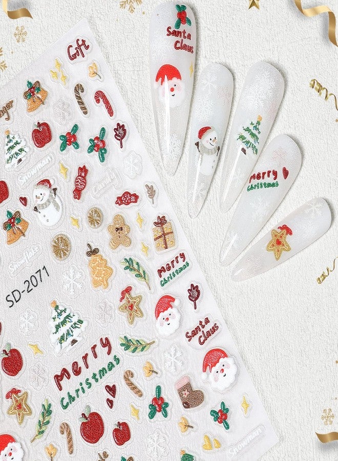 Nicedeco 15 Sheets Christmas Nail Art Stickers Decals Self-Adhesive Nail Supplies Nail Art Design Decoration 005 - Image 2