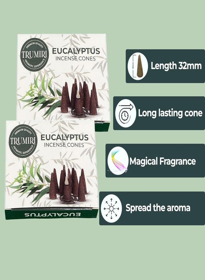 TRUMIRI Eucalyptus Incense Cones - Total 20 Cone Incense - Dual Pack of 10 Insence Cones - Incense Cones Scented - Cone Incense Scents - Insense Cones - Incent Cone - Image 5