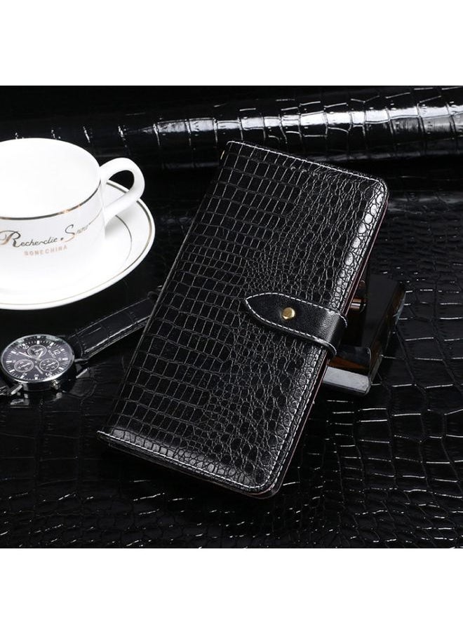 HuHa - Case Cover For OPPO Ace 2 idewei Crocodile Texture Horizontal Flip Leather Case with Holder & Card Slots & Wallet Black - Image 1