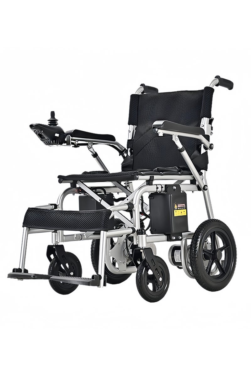 Generic Electric Wheelchair for Adults Intelligent Folding Electric Wheelchair All-Terrain Powerful Dual Motor Electric Wheelchair - Load 100kg - Weight 28kg - Image 1