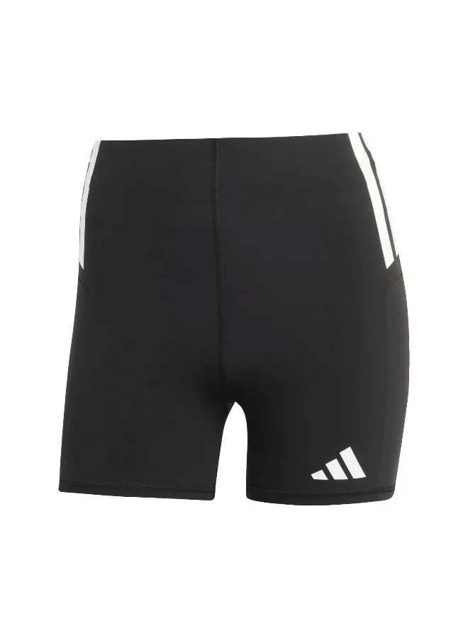Adidas Adidas Adizero Sht L W Black Tights (1/4) Tights For Women