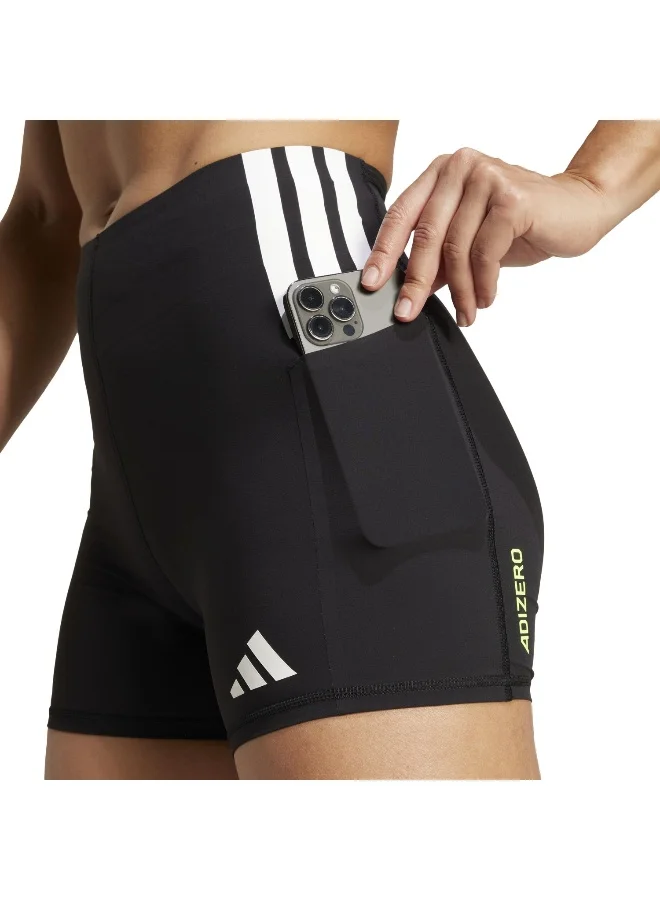 Adidas Adizero Sht L W Black Tights (1/4) Tights For Women