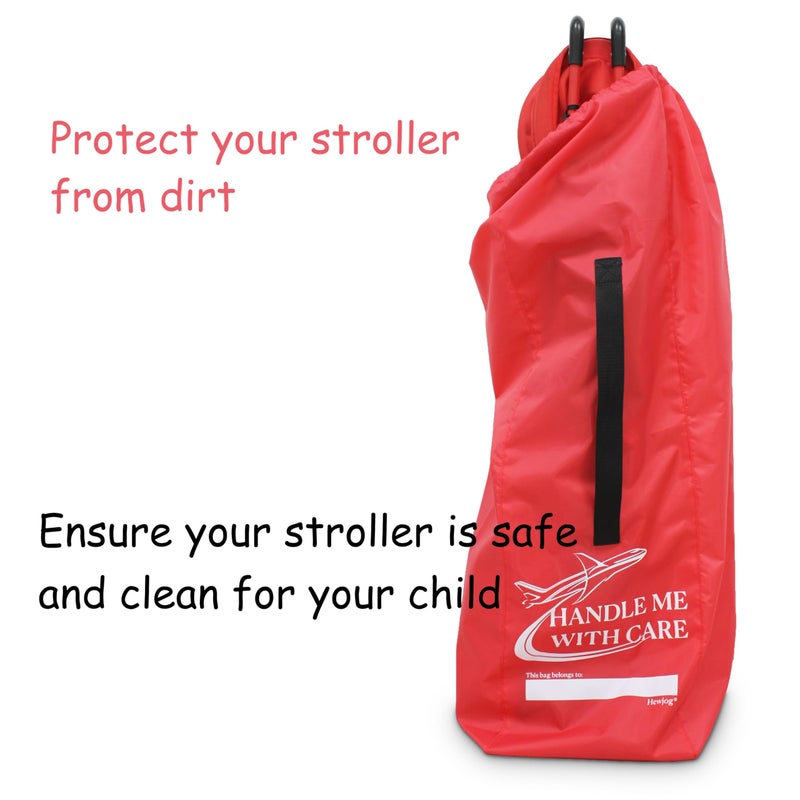 Hewjog Stroller Travel Bag for Airplane, for Single Umbrella Strollers, Black - Image 2