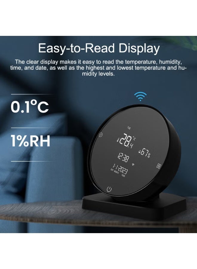 BlueFire WiFi Smart IR Remote Control with Digital Temperature & Humidity Sensor LCD Display | Tuya Smart Life App | Universal Infrared Remote for 5000+ Devices | Works with Alexa, Google Home & Yandex Alice | Indoor Hygrometer Thermometer Monitor | Timer, Alarm, Stopwatch, Smart Automation for AC, TV, Fan, Home & Office - Image 5