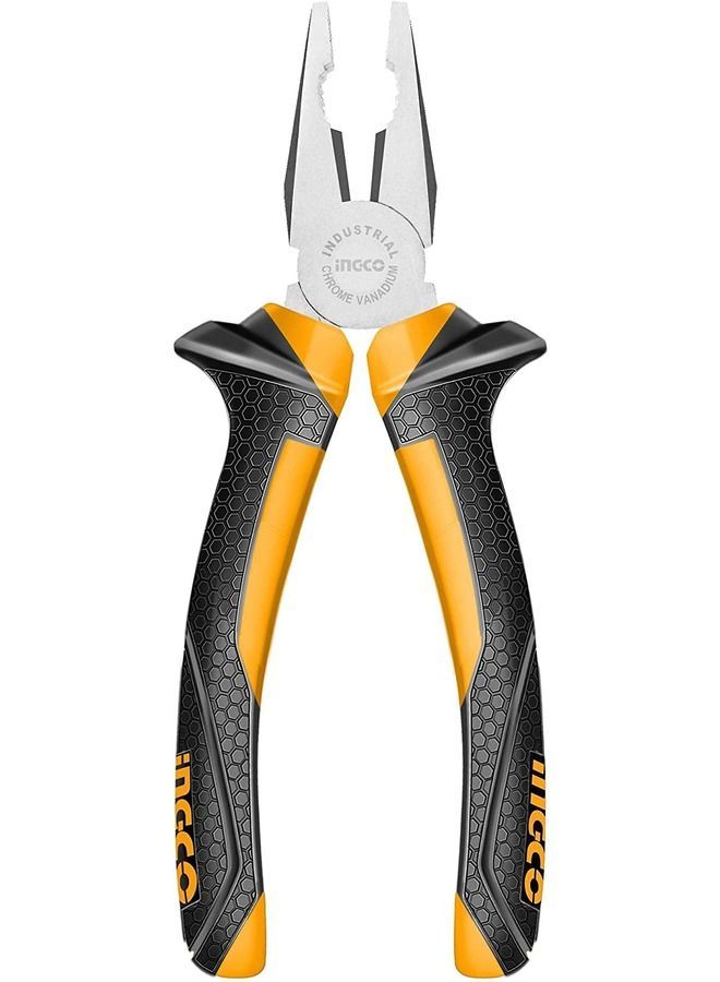 INGCO Combination Pliers Yellow And Black 7In