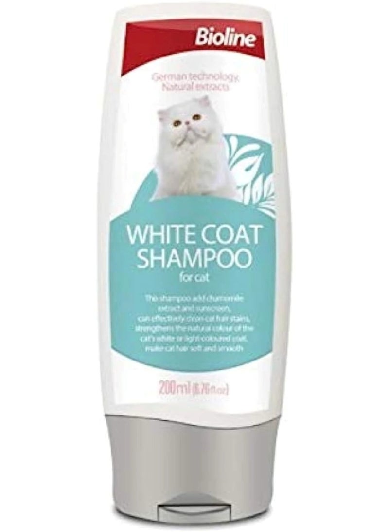 Bioline White Coat Shampoo for Cats – 200ml