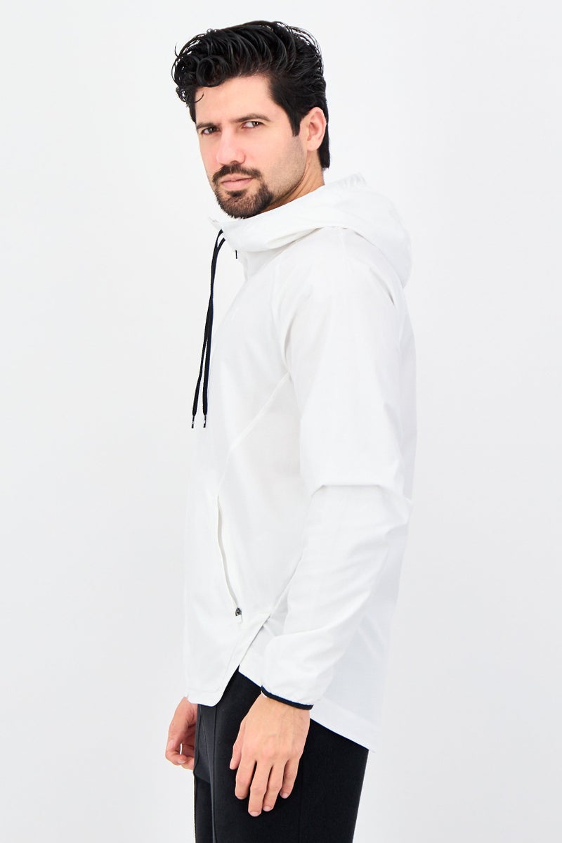 UNDER ARMOUR Men Loose Fit Long Sleeve Training Jacket, White - Image 2
