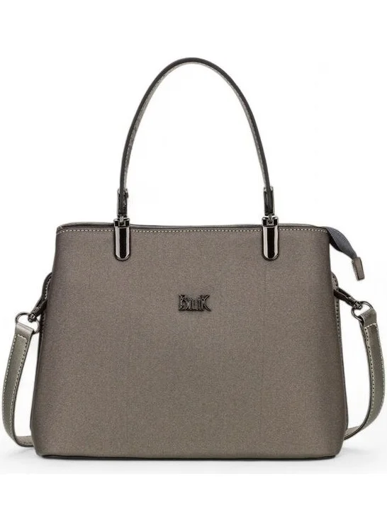 Bilik Deri Bilik Leather Platinum Fabric Women's Handbag Riv 222-KM
