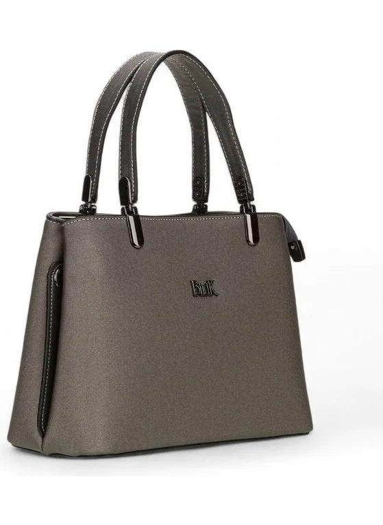 Bilik Deri Bilik Leather Platinum Fabric Women's Handbag Riv 222-KM