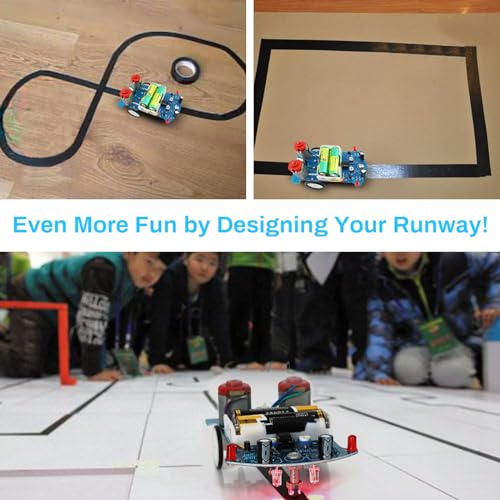 MiOYOOW Line Following Robot Car Kit, Beginners Smart Car Soldering Practice Kit STEM Educational Electronics Soldering Projects for School and Home Learning - Image 4
