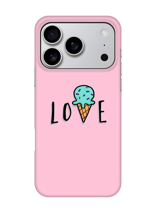 Stylizedd For iPhone 17 Pro,Case, [Compatible with MagSafe] Magnetic cover Slim fit Protection Matte, - LoveIcecream Cone