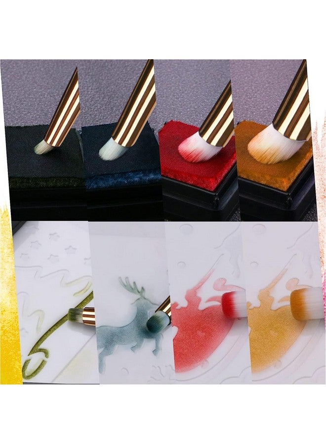 UNIMEIX Dry Brush Miniature Painting Drybrush Detail Paint Brush Set Hobby Detail Blending Brushes For Effortless Miniature Painting Scale Model Painting (8 Pack) - Image 4