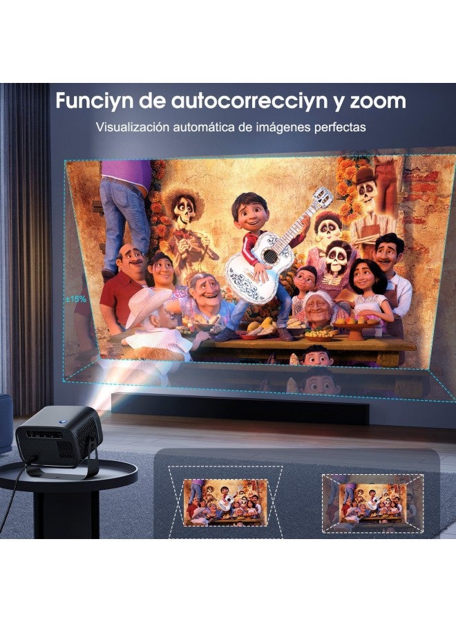 V10 Hd Projector 4k Home Bedroom Wall Projection Android Wifi Ptz Smart Portable Projector A10 - Image 3