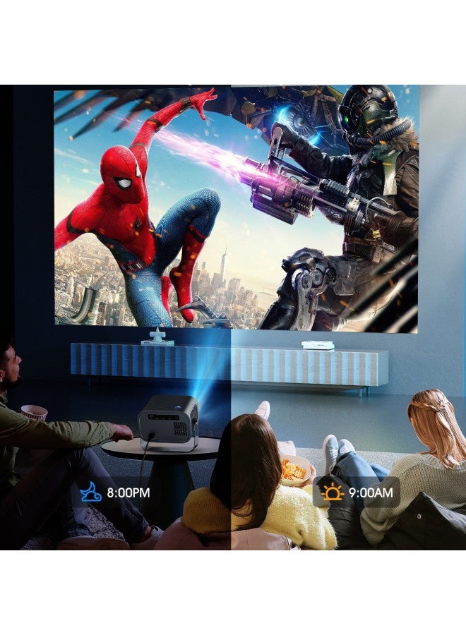 V10 Hd Projector 4k Home Bedroom Wall Projection Android Wifi Ptz Smart Portable Projector A10 - Image 2