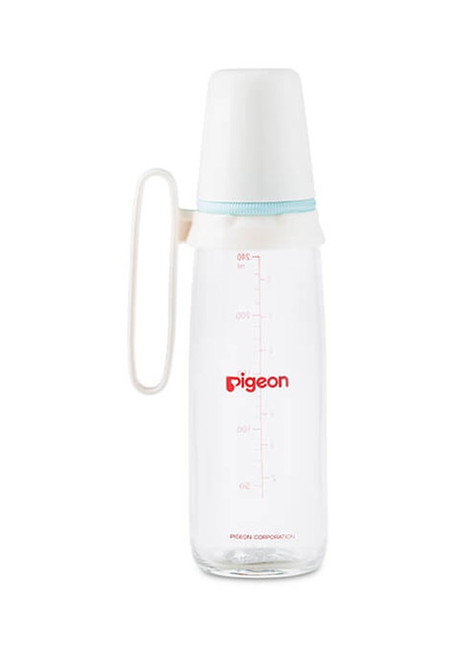 pigeon - زجاجة بلاستيكية ذات عنق رفيع مع مقبض 240 مل متعددة الألوان - Image 1