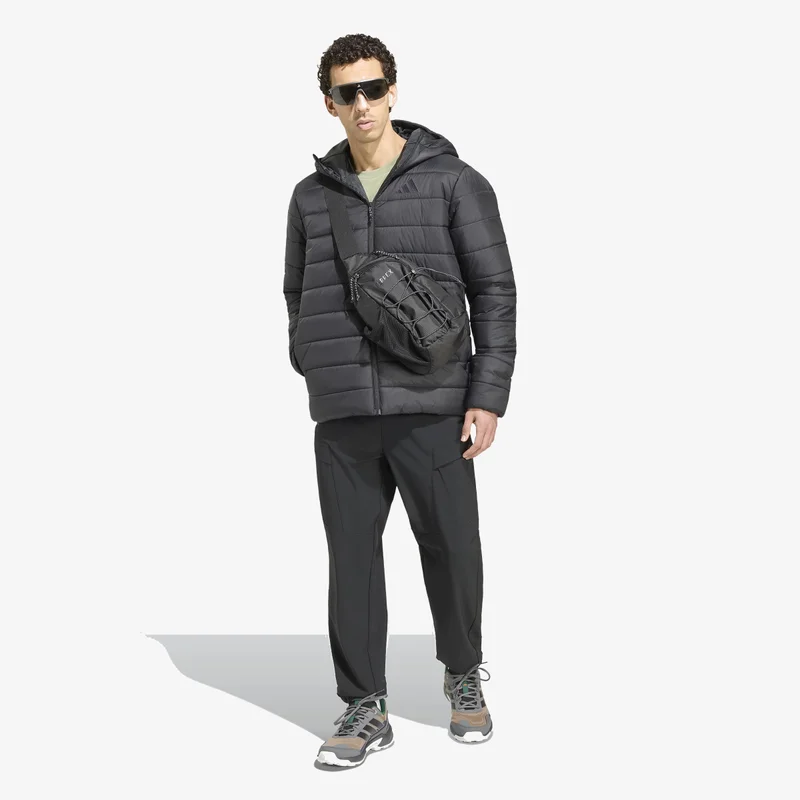 Adidas  Terrex Multi Essentials CLIMAWARM Insulated Hooded Jacket for Men | Best Price UAE